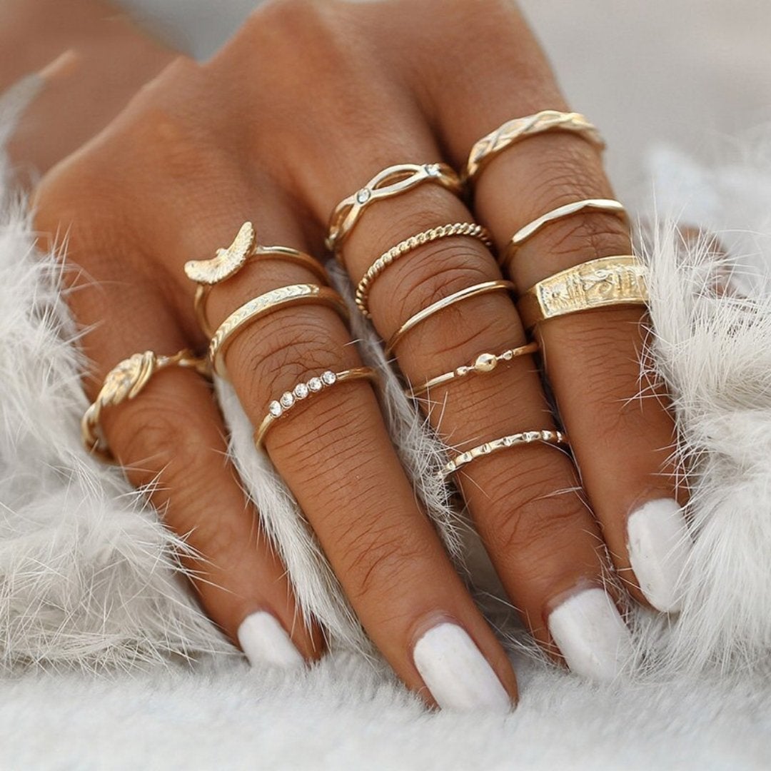 Einzigartiges Premium-Set mit 8 bis 12 Ringen