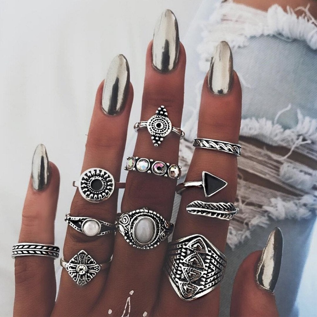 Einzigartiges Premium-Set mit 8 bis 12 Ringen