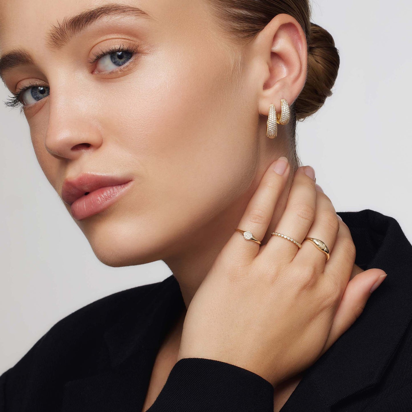 Diamant-Kuppelring | Gold