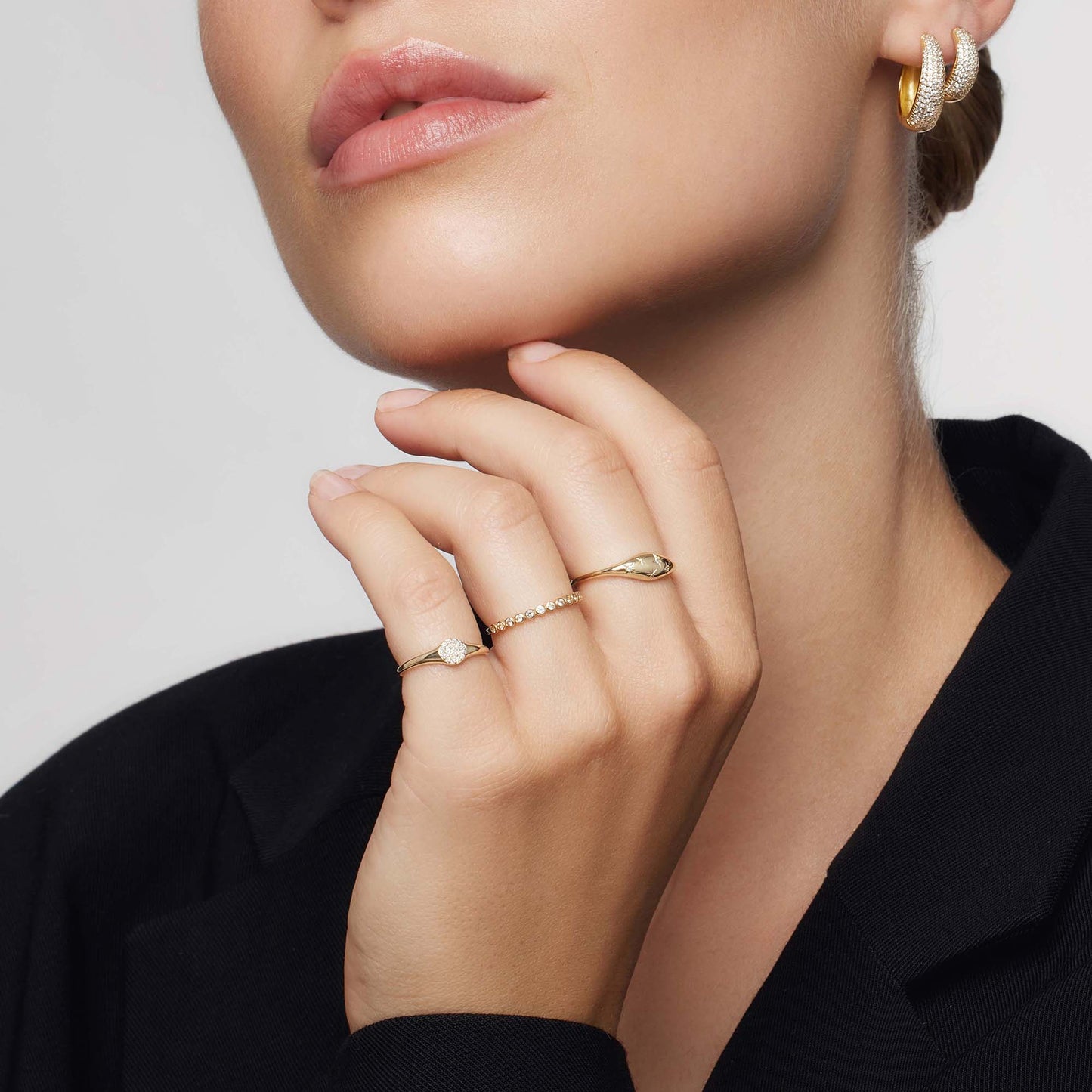 Diamant-Kuppelring | Gold