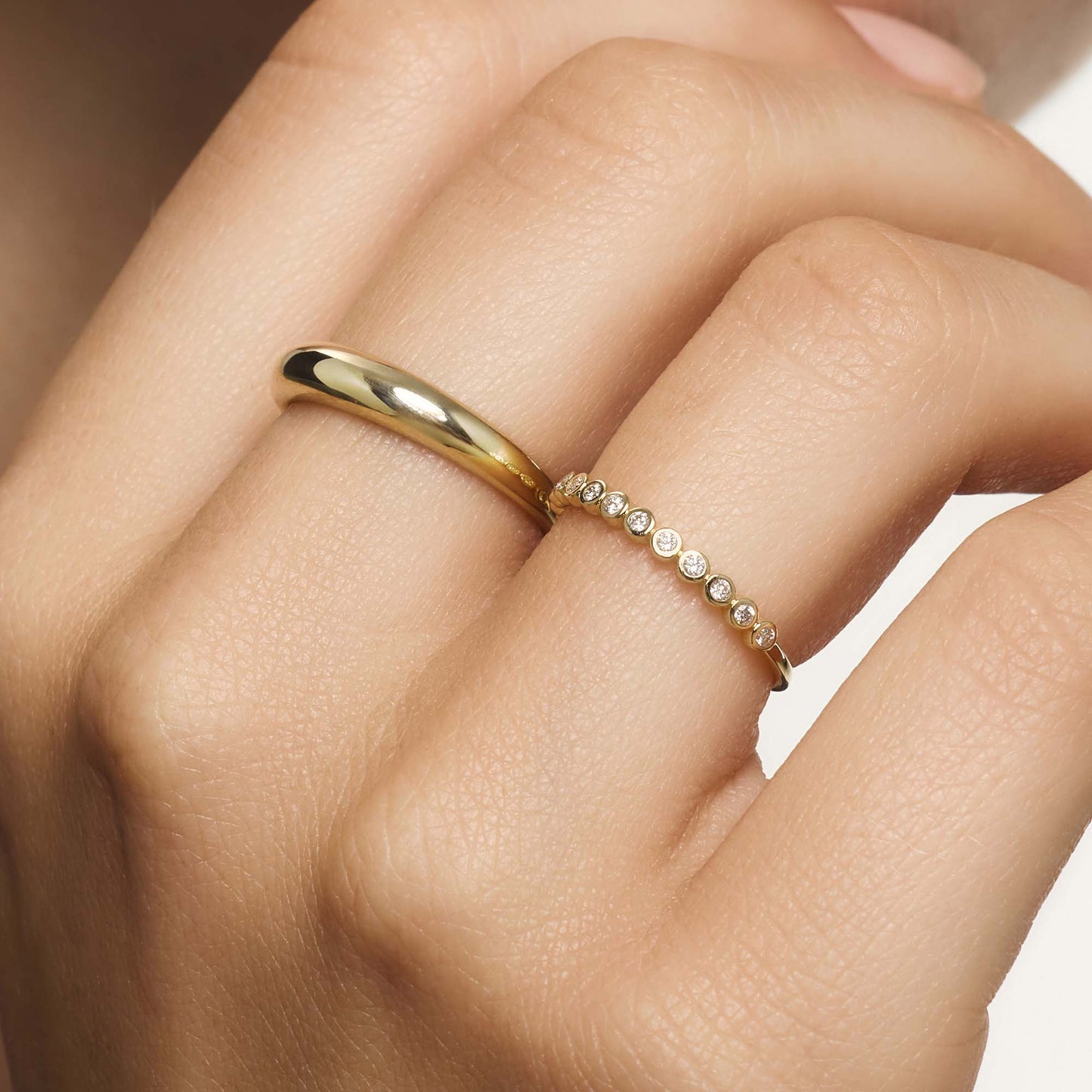 Diamant Blase Ring | Gold