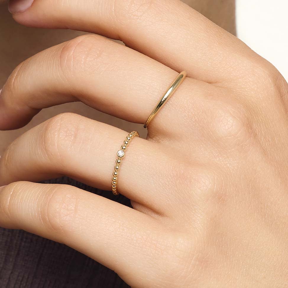Schlanker Kuppelring | Gold