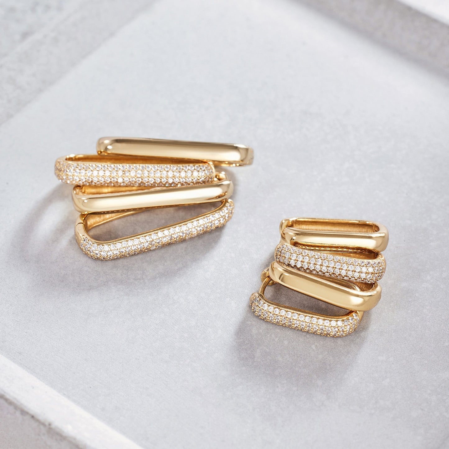Große Icon-Pavé-Ringe | Gold