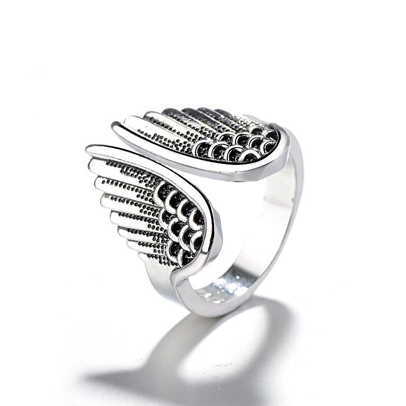 Verstellbarer Engelring aus 925 Sterling Silber