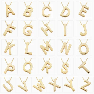 Halskette mit Liebesbrief-Initialen | Gold