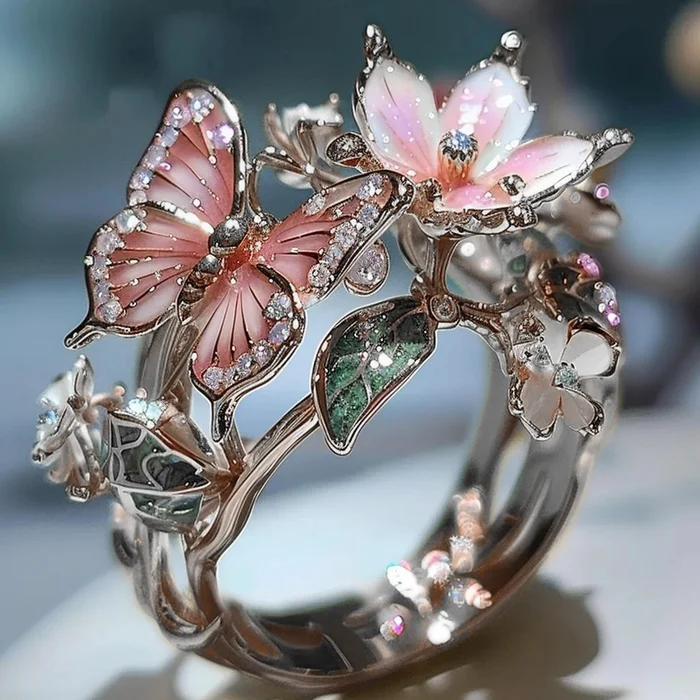 Vintage Goldene Prifddinas Blumenring