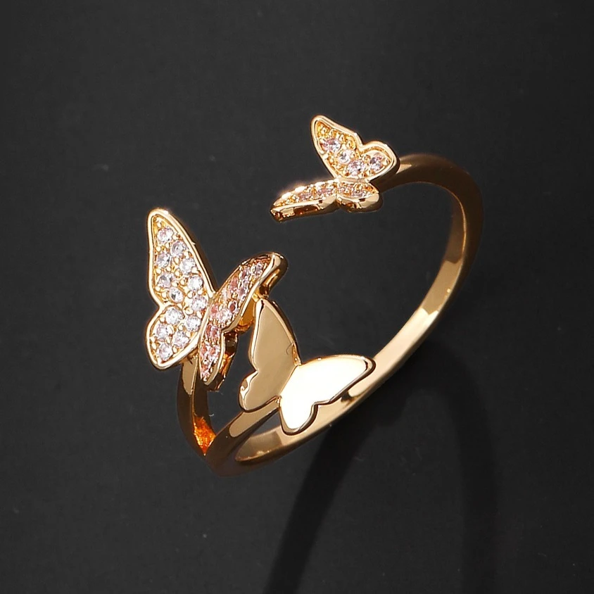 Goldener Schmetterlingsring