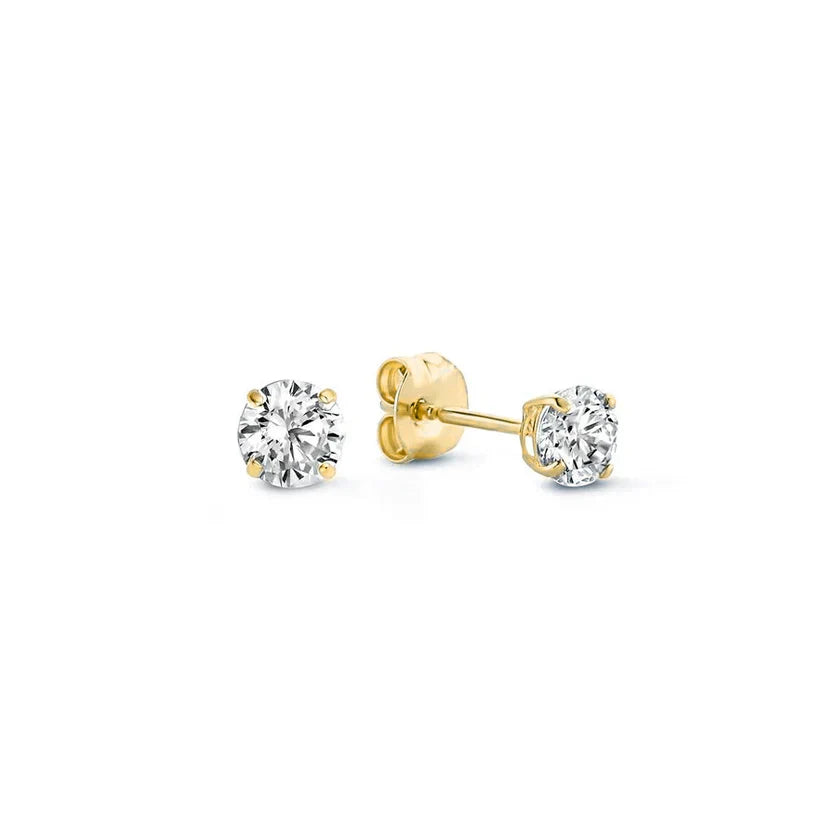 Larmes de Lune Stein-Ohrstecker | Gold