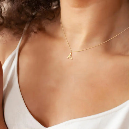 Halskette mit Liebesbrief-Initialen | Gold
