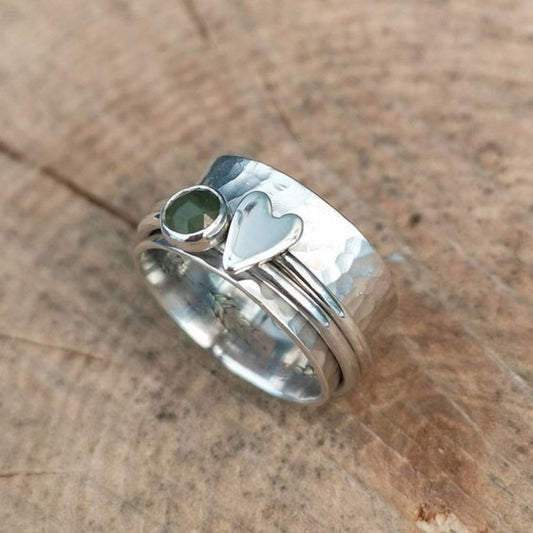 Vintage Silberring mit Herzchen