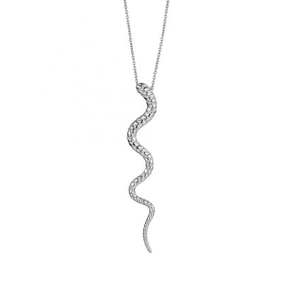 Kette mit Schlangenanhänger aus 925er Sterlingsilber