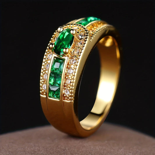 Grüner Heller Goldring