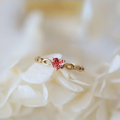 Zirkonia Herzring