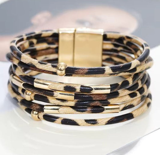Breite Boho Mehrschichtige Wickelarmband