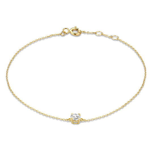 Cléa Moissanit-Stein-Armband | Gold