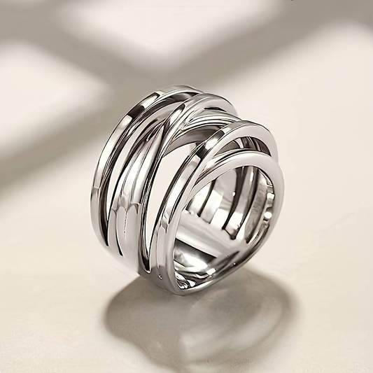 Vintage Schichtring aus Silber