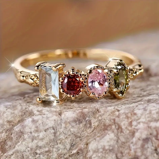 Vintage Goldene Blumering