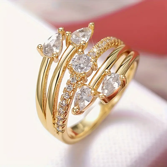 Zirkonia Brilliance Goldring