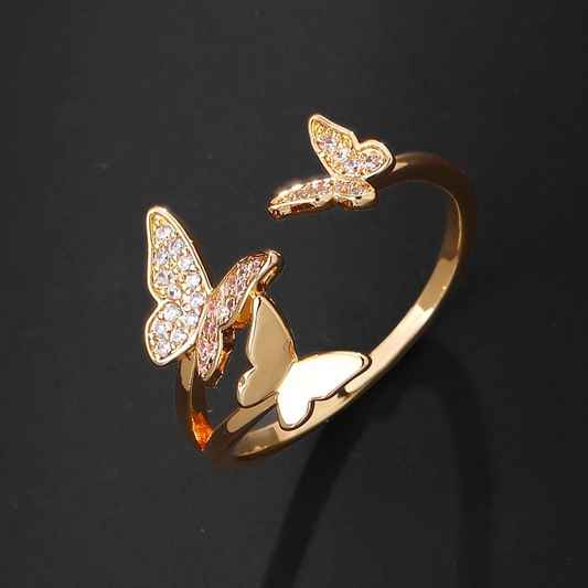 Goldener Schmetterlingsring